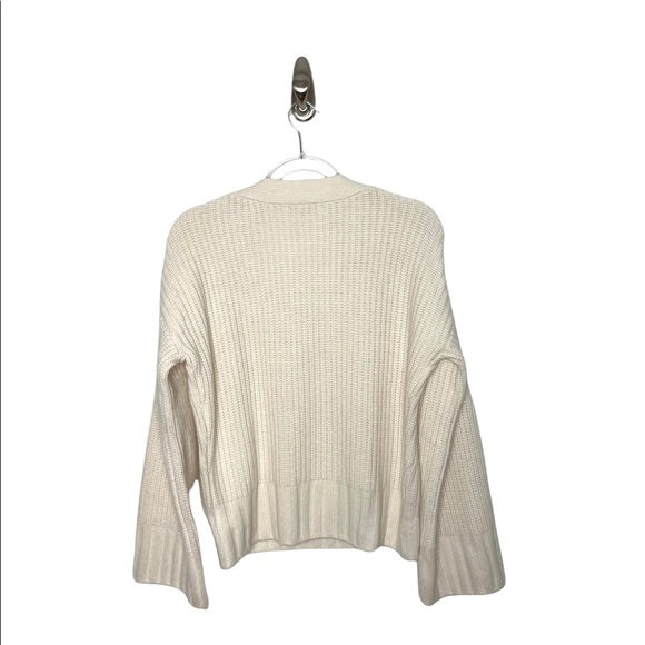 Equipment | Nigel Ivory Button Sweater Wool Cashmere Small - Picture 7 of 7